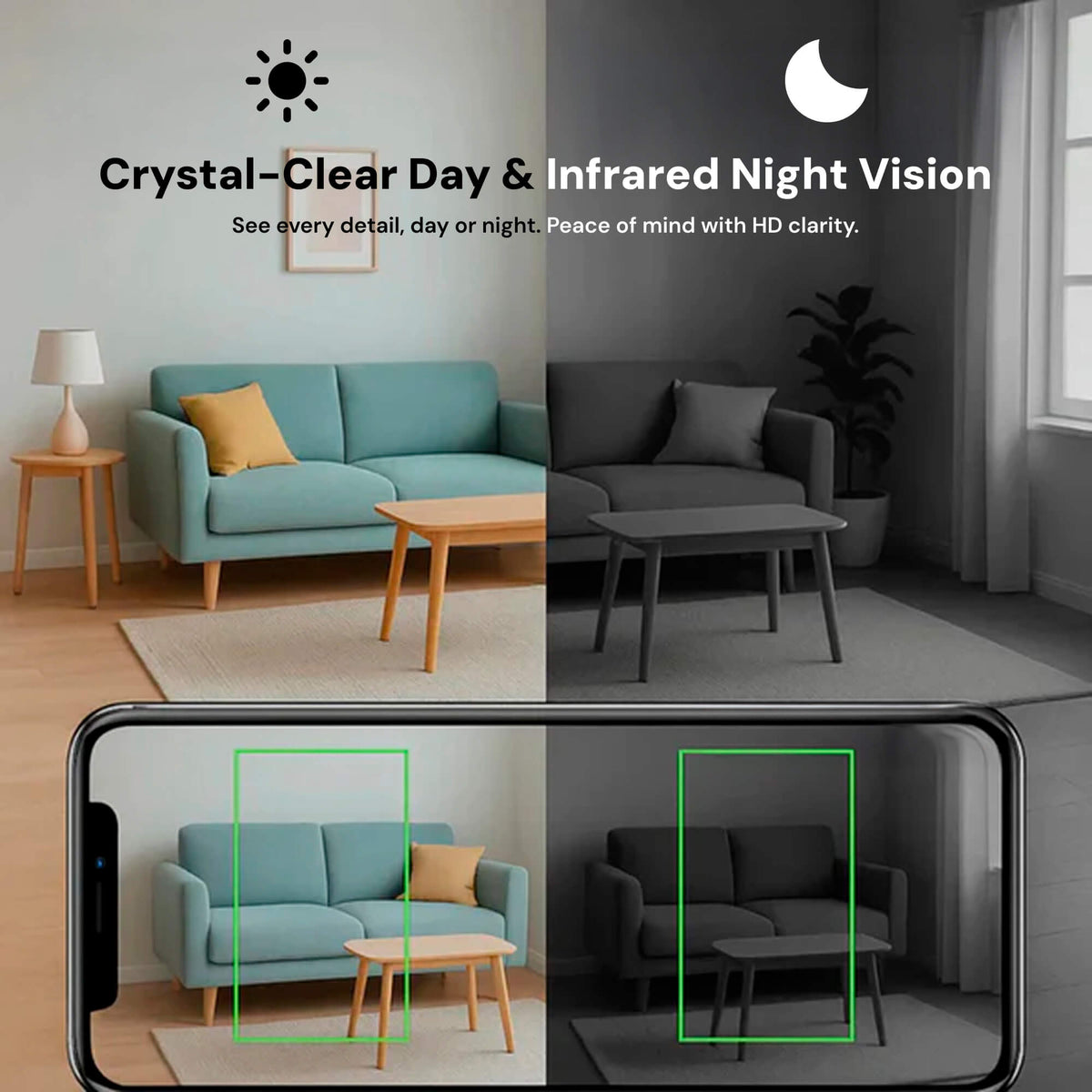 Mini Hidden Spy Camera Wireless | 1080p HD Video & Audio, IR Night Vision | Motion Alerts, Live App Streaming, MicroSD 3