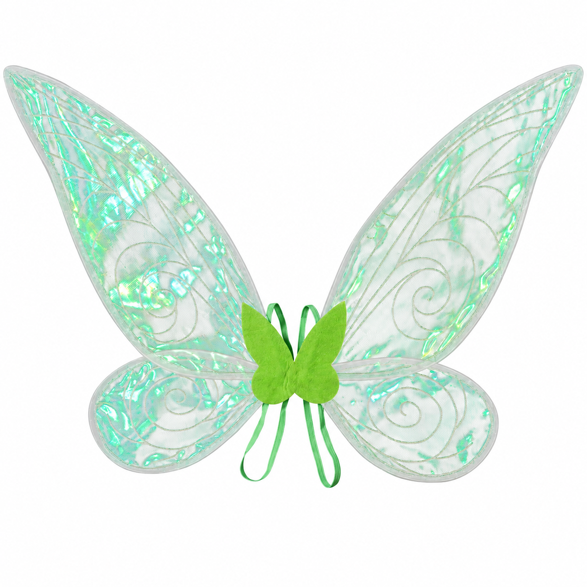 Butterfly Fairy Wings Costume | Sparkling Translucent Design for Parties | Lightweight Polyester, Fits Dresses and Skirts