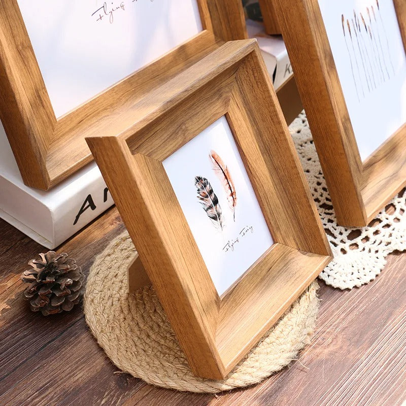Modern Photo Frames Set - Durable Resin & Plexiglass Design