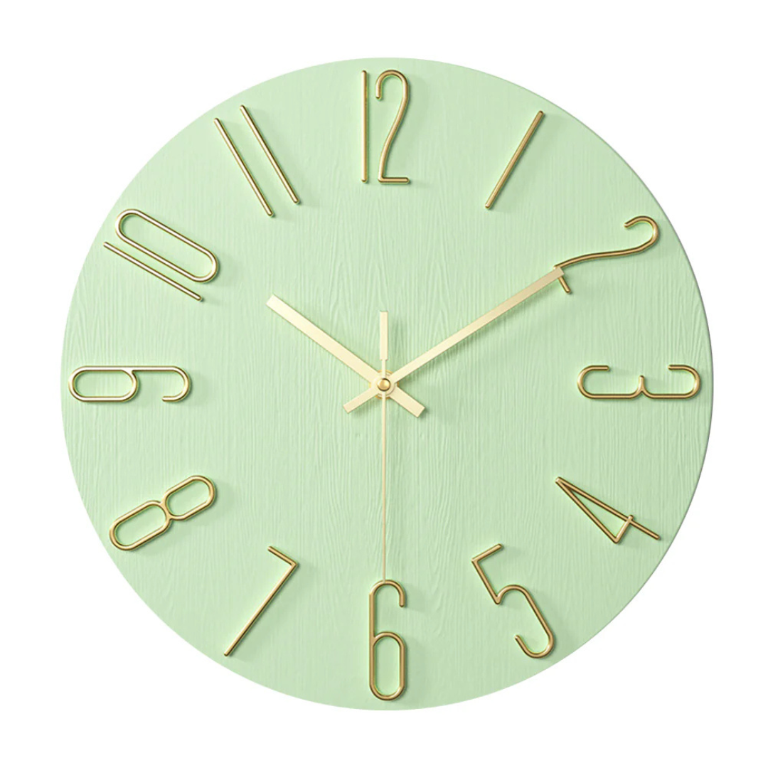 Modern Wall Clock 30 cm Silent Minimalist Design - Plastic - Battery-Operated