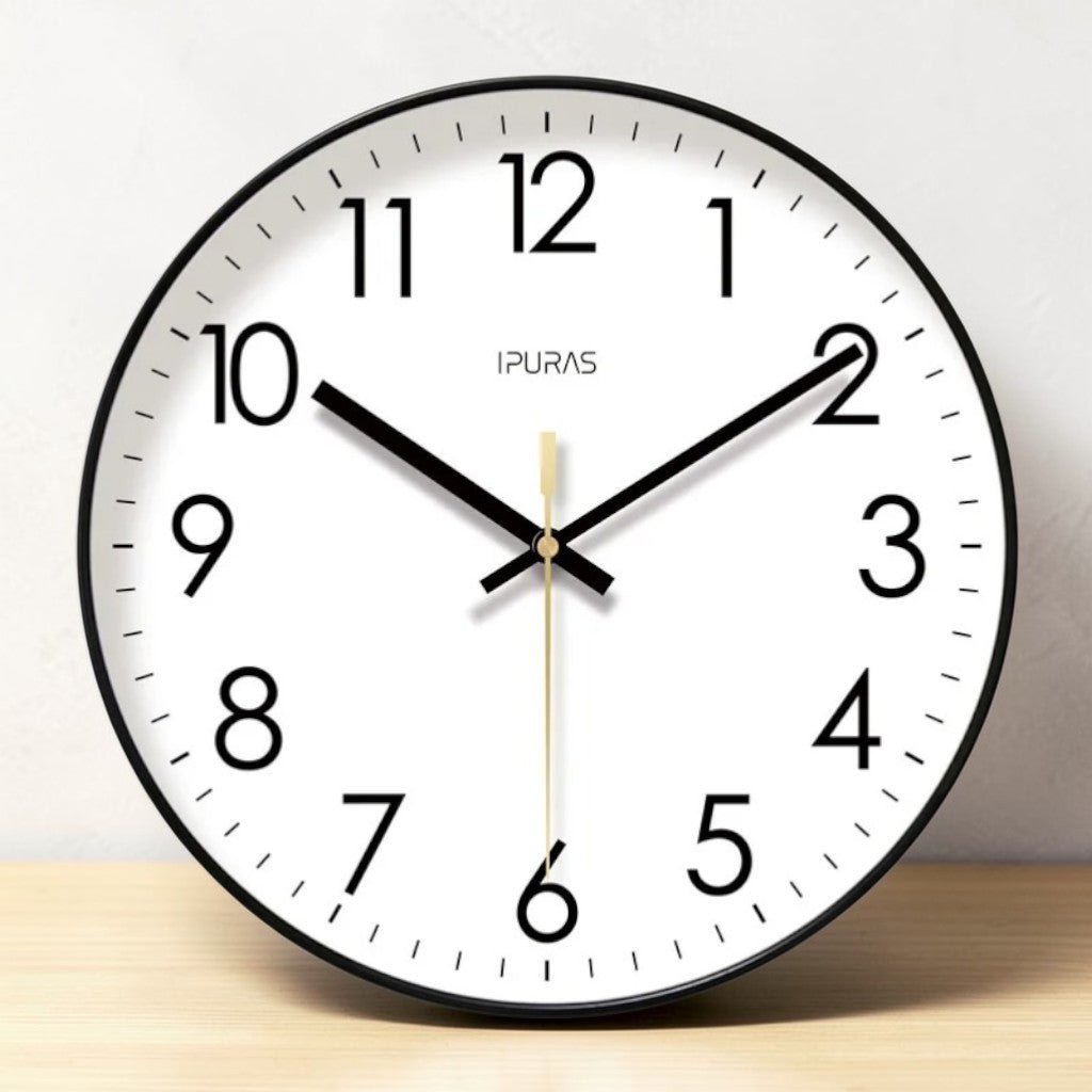 Modern Wall Clock - Silent Quartz Movement & Minimalist Decor 0