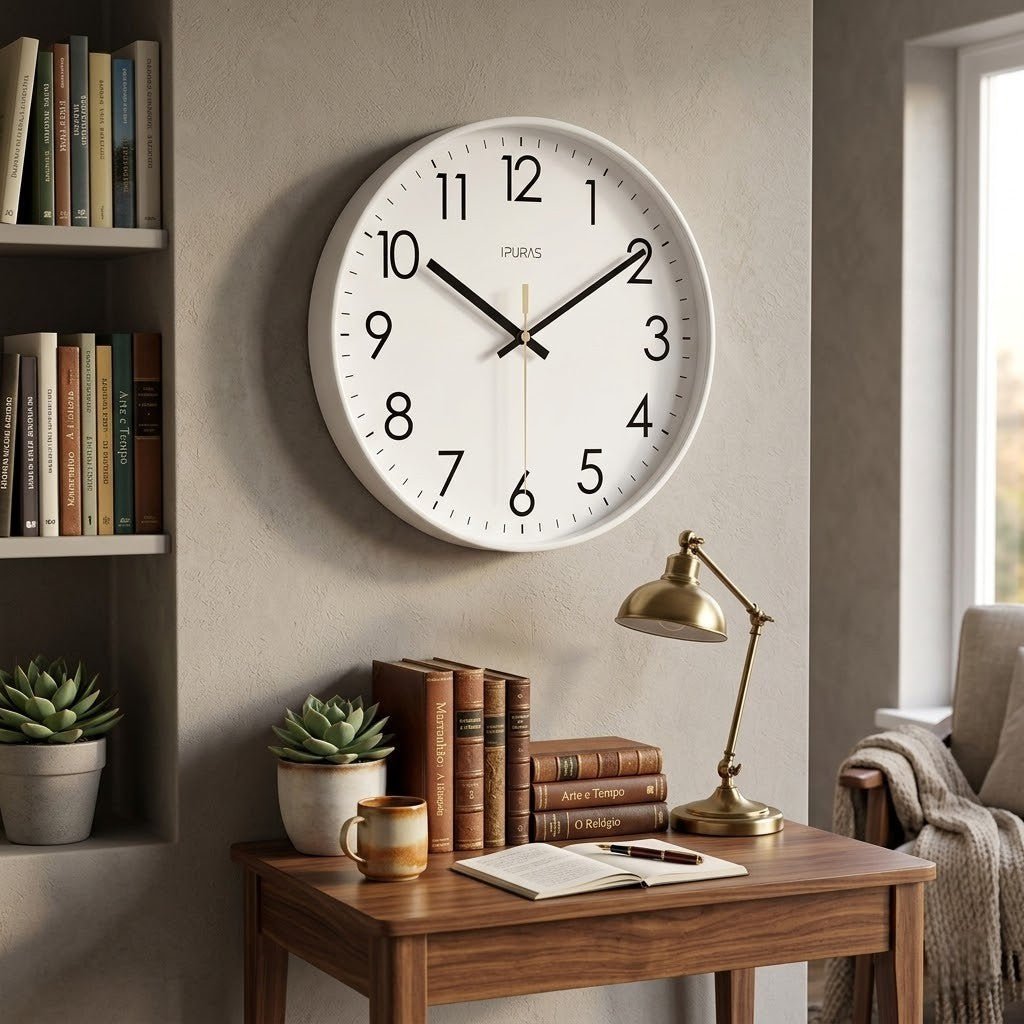 Modern Wall Clock - Silent Quartz Movement & Minimalist Decor 2