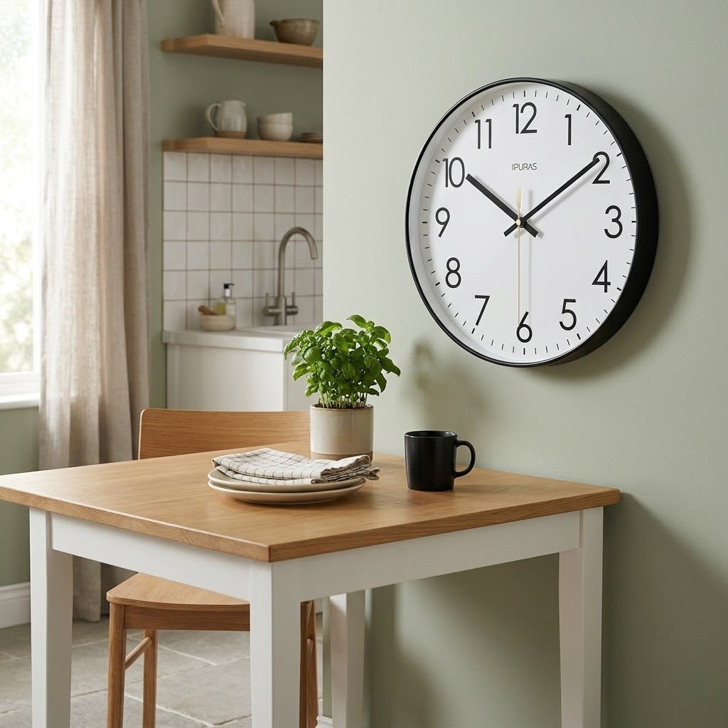 Modern Wall Clock - Silent Quartz Movement & Minimalist Decor 3