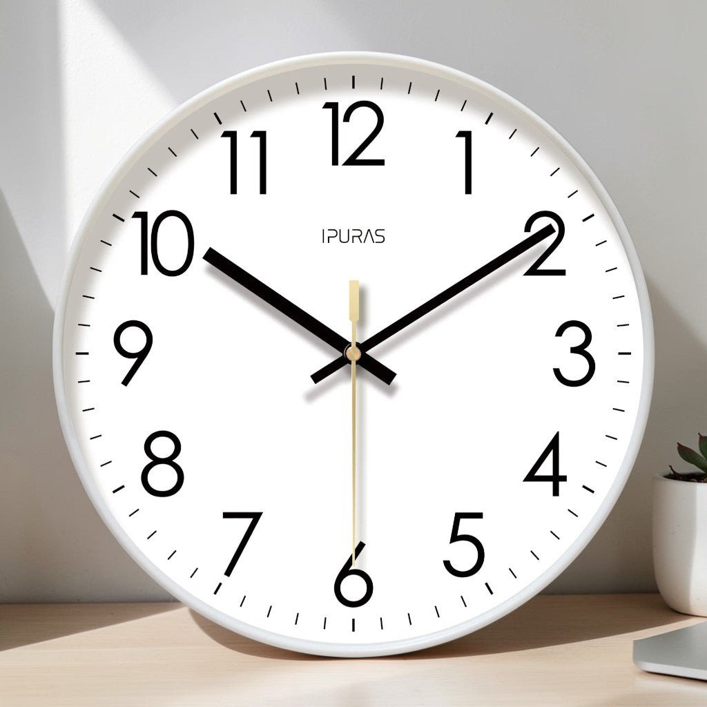Modern Wall Clock - Silent Quartz Movement & Minimalist Decor 6