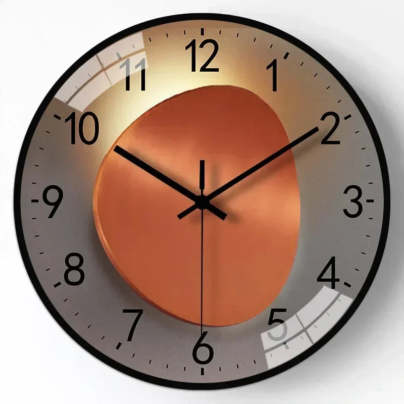 Modern Wall Clock Modern Decorative Non Ticking Home Clock 10