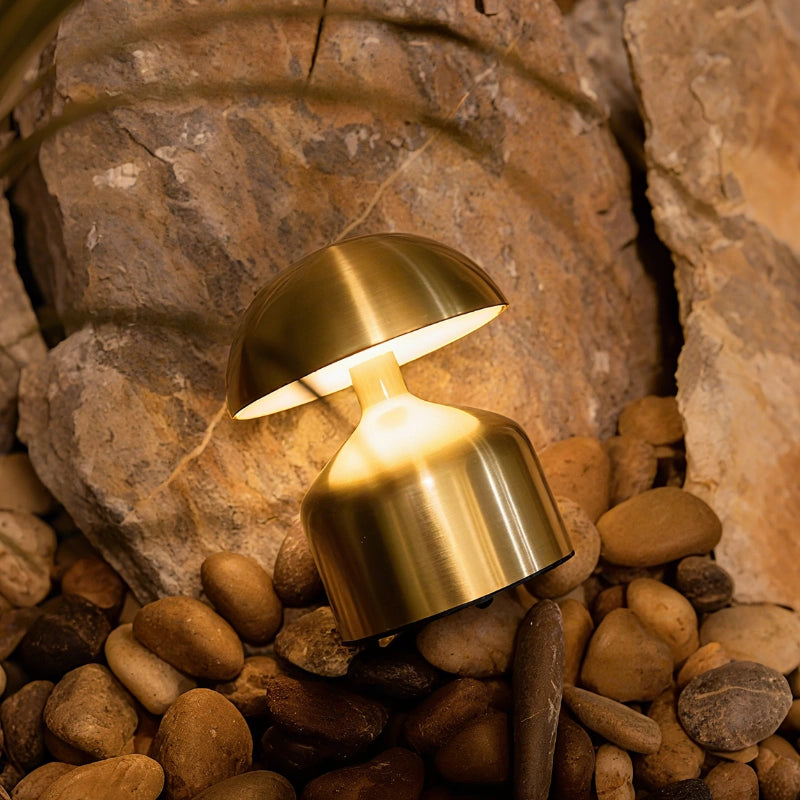 Modern Wrought Iron Table Lamp – Dimmable and Rechargeable 0