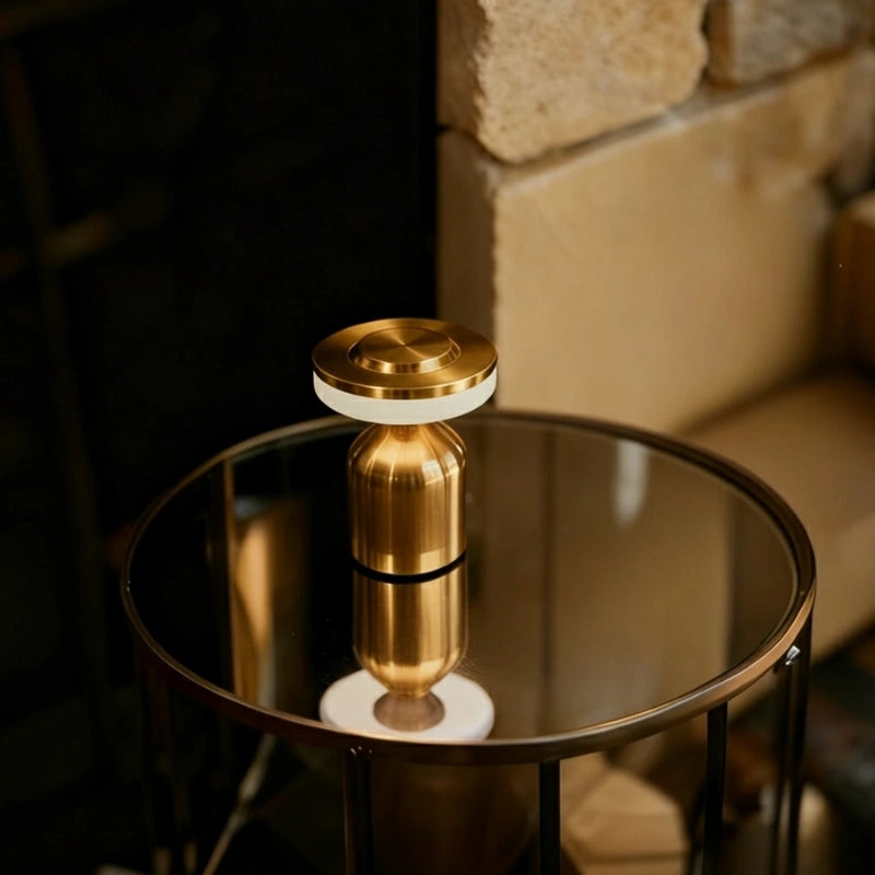 Modern Wrought Iron Table Lamp – Dimmable and Rechargeable 14