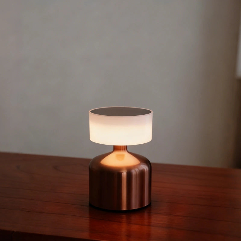 Modern Wrought Iron Table Lamp – Dimmable and Rechargeable 9