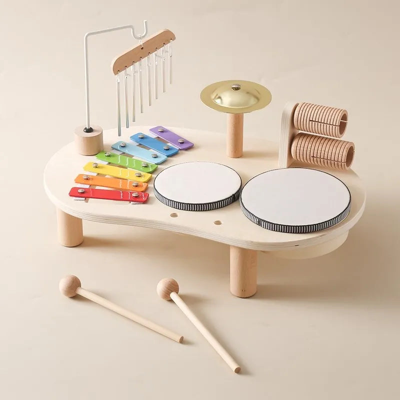 Montessori Music Station For Children | Multi Instrument Table