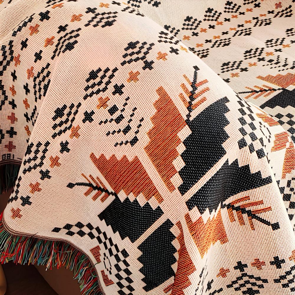 MoroccanBoho | Large Picnic Mat – Soft Microfiber Blend with Vibrant Patterns