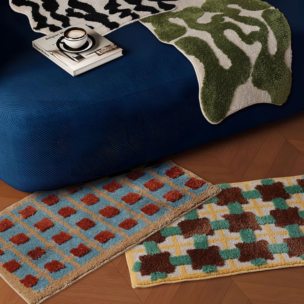 Morocco | Non-Slip Bath Mat – Soft Fabric with Moroccan Pattern