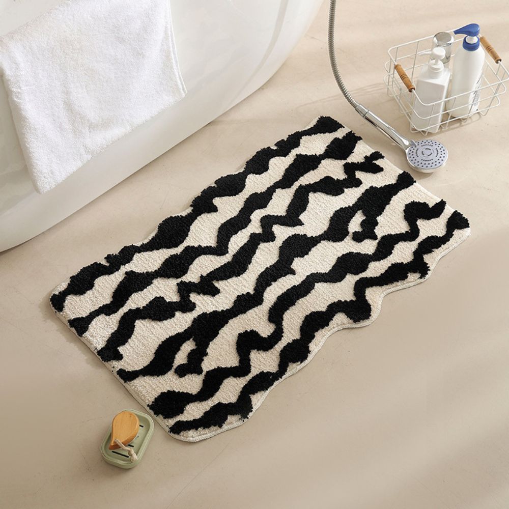 Morocco | Non-Slip Bath Mat – Soft Fabric with Moroccan Pattern