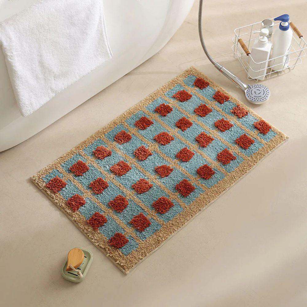 Morocco | Non-Slip Bath Mat – Soft Fabric with Moroccan Pattern