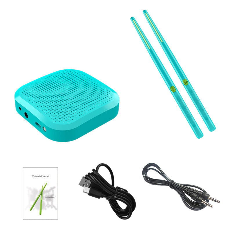 Motion Sensor Air Drum Set | RGB Lighting & Multi-Mode Connectivity | Portable Electronic Drumming Kit for Kids and Beginners