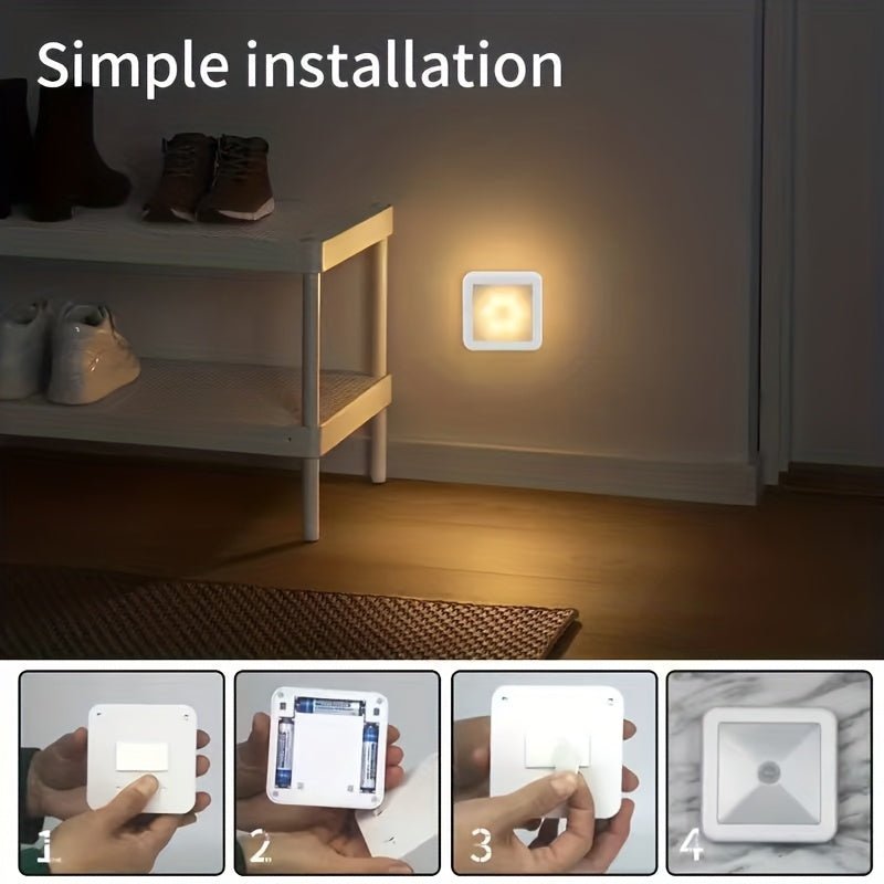 Motion-Sensor Wall Sconce | Battery Night Light For Hallways
