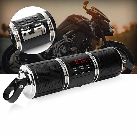 Motorcycle Handlebar Speakers | Clamp Mount, AUX And USB