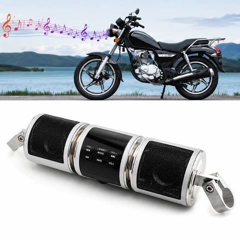 Motorcycle Handlebar Speakers | Clamp Mount, AUX And USB