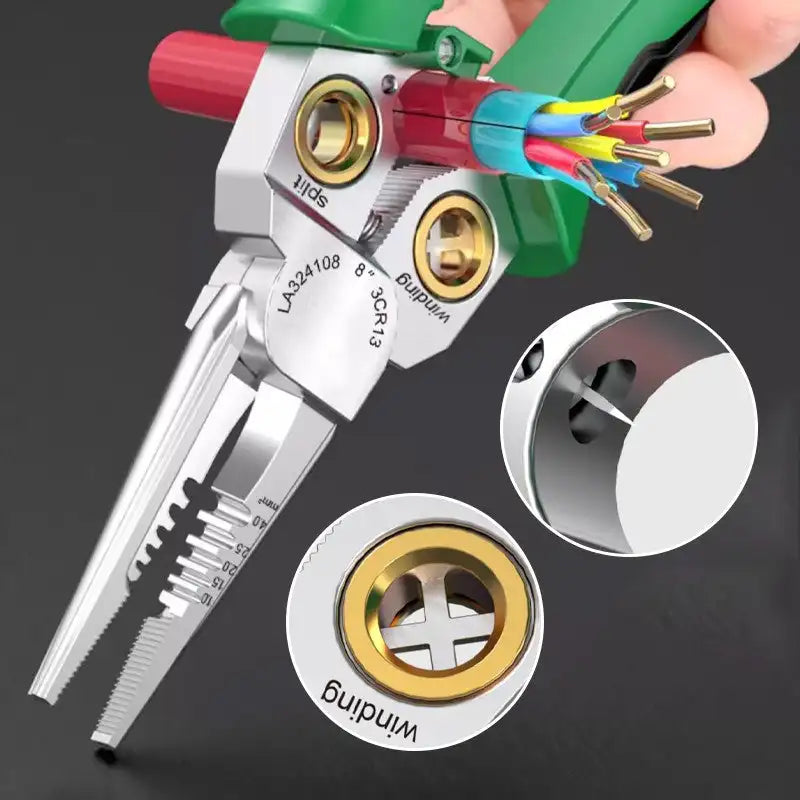 Multi-Function Wire Stripper | 8-in-1 LED Cutter