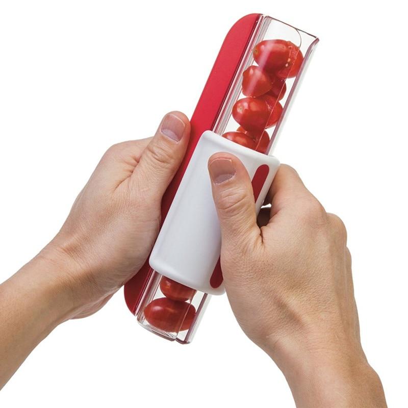 Multifunctional Tomato Zip Slicer | Clear Squeeze Chamber