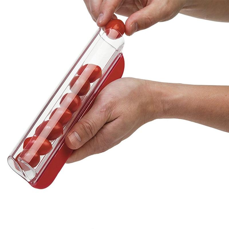 Multifunctional Tomato Zip Slicer | Clear Squeeze Chamber