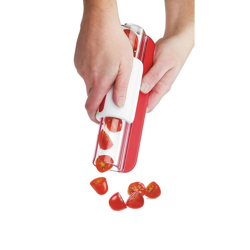 Multifunctional Tomato Zip Slicer | Clear Squeeze Chamber