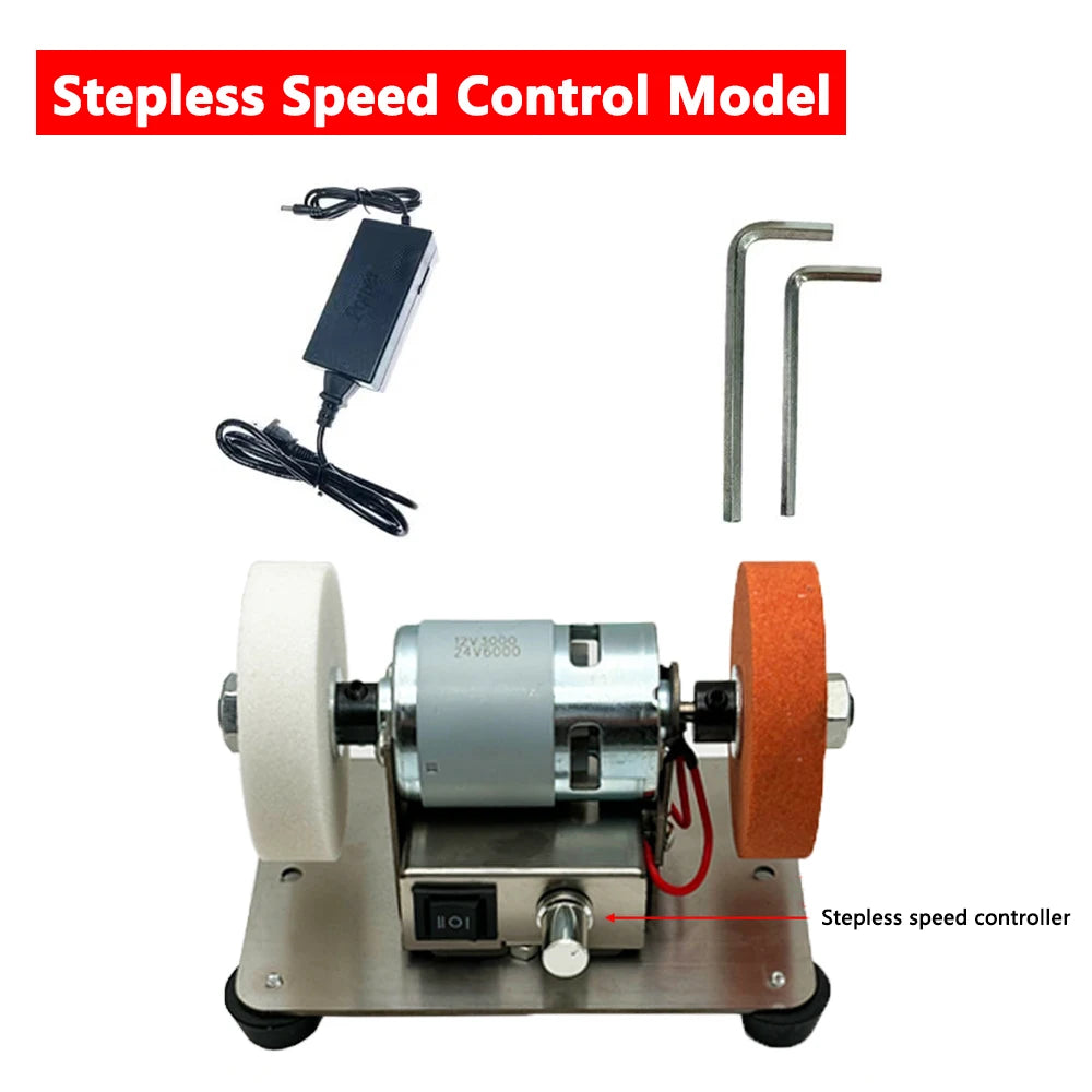 Multipurpose Mini Sharpener | Dual Wheel Bench Grinder
