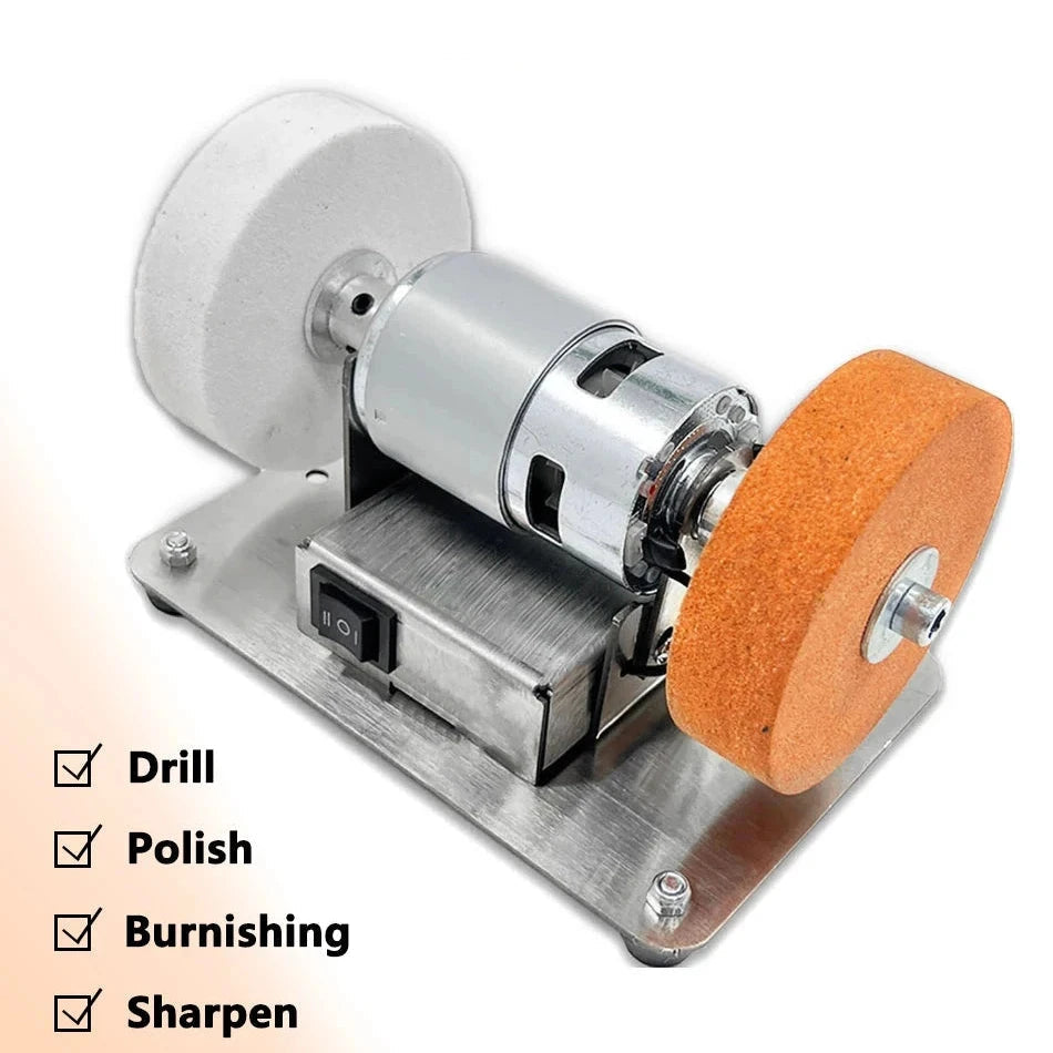 Multipurpose Mini Sharpener | Dual Wheel Bench Grinder