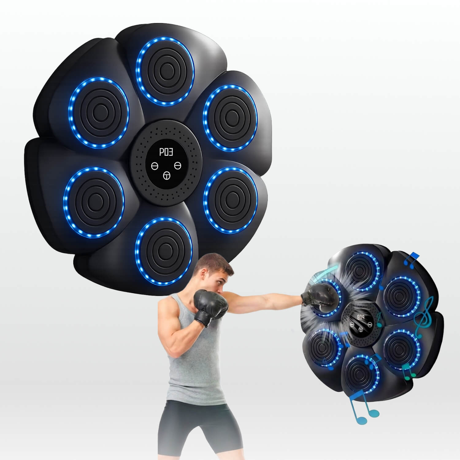 Music Boxing Machine – Reaction Training & Fitness | Wall Mounted Boxing Trainer for Home Workouts 0