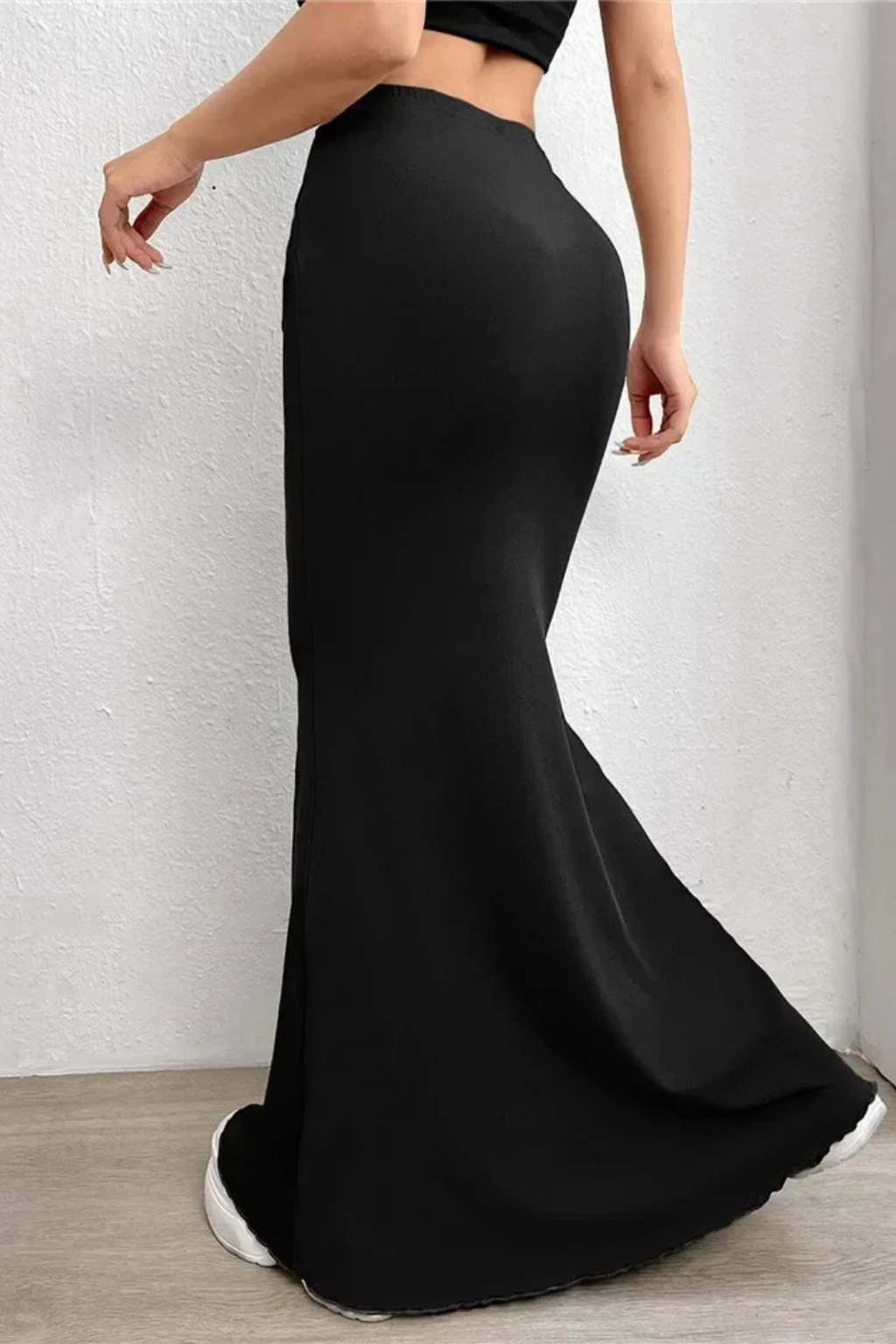 Nadine | Women's Maxi Skirt – High Waist Ruched Mermaid Design 7