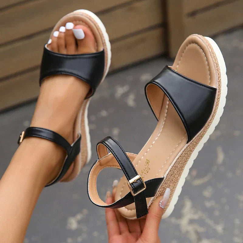 Nevaeh | Women's Sandals - Strappy Design with Cushioned Sole for Comfort 0