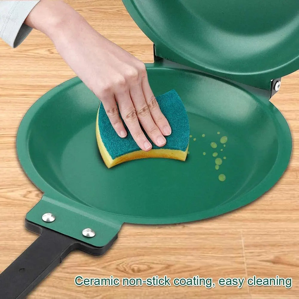 NonStick Pan | Two Hinged Sides That Flip Together