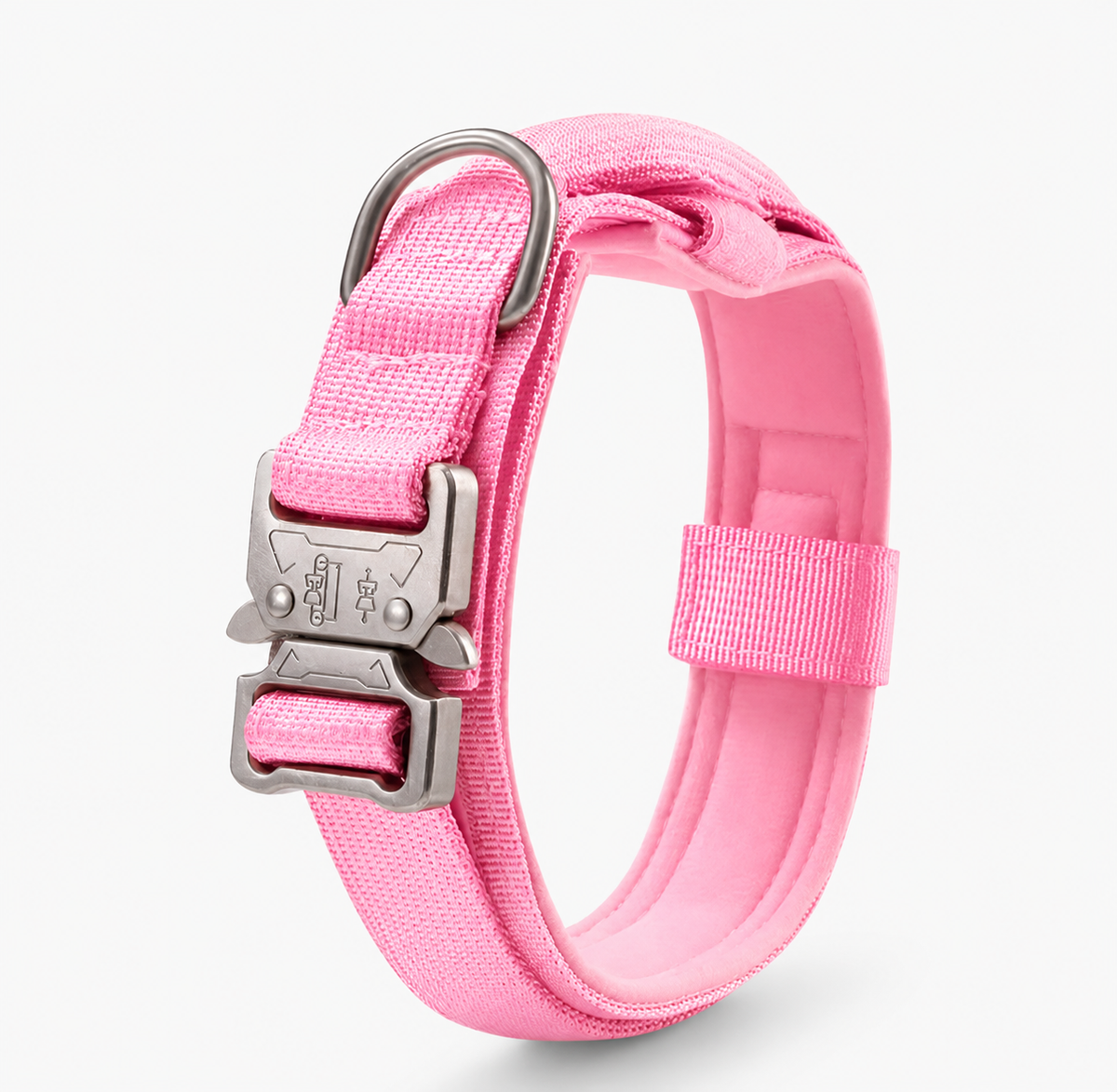 Nylon Dog Collar | Adjustable Tactical Collar with Patch Panel