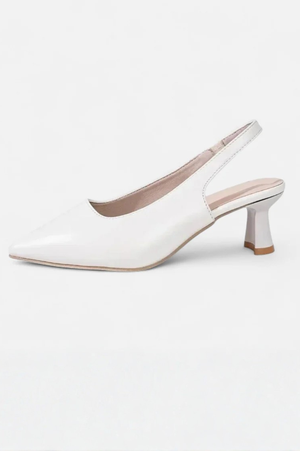 Octavia | Women's Black Slingback Kitten Heels – Pointed Toe Design 8