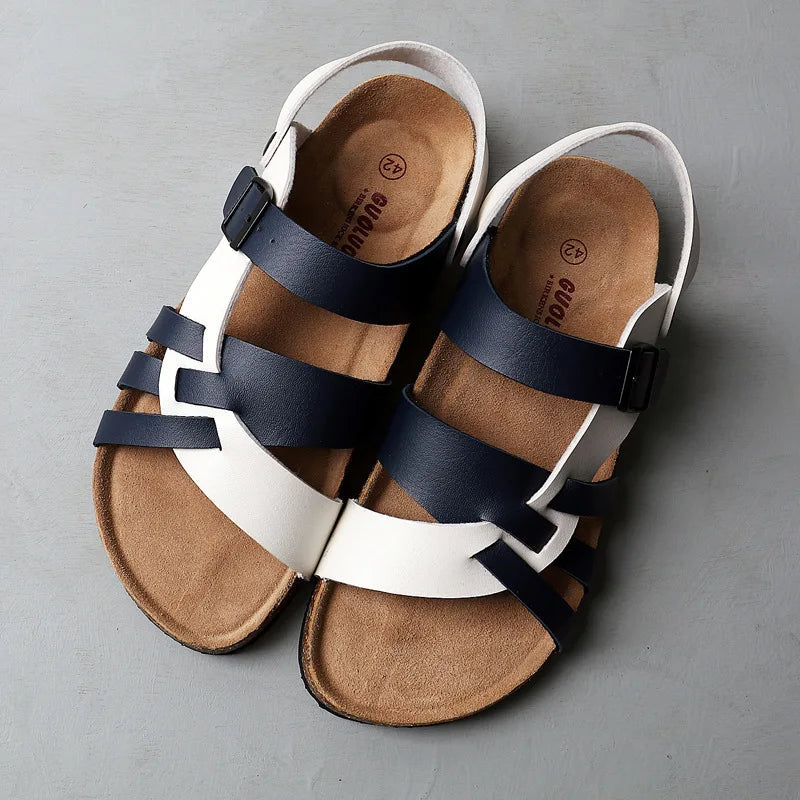 Orthopedic Leather Sandals for Women - Padded Insole for Comfort