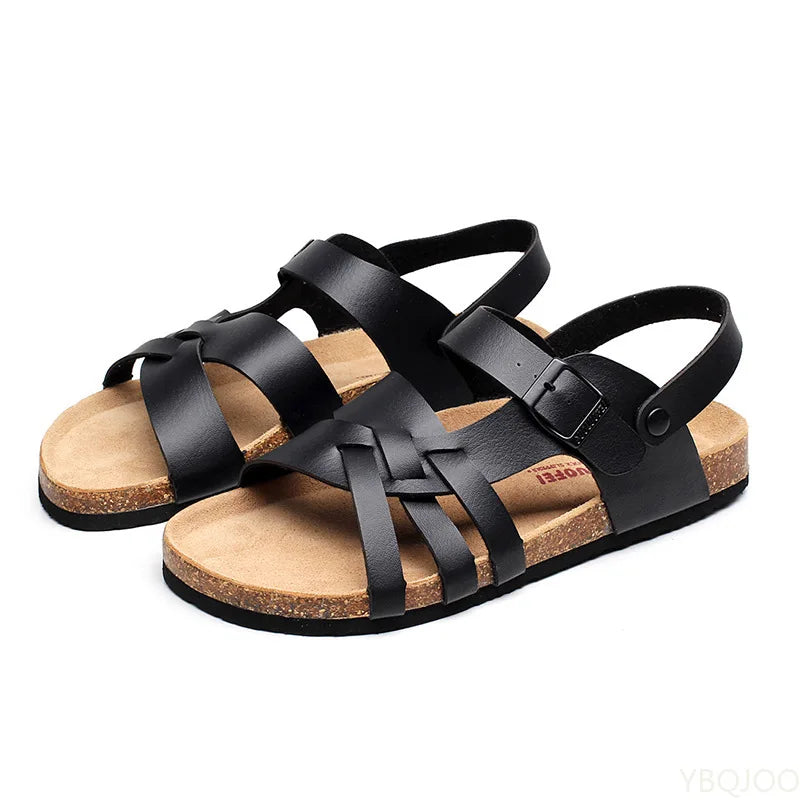 Orthopedic Leather Sandals for Women - Padded Insole for Comfort
