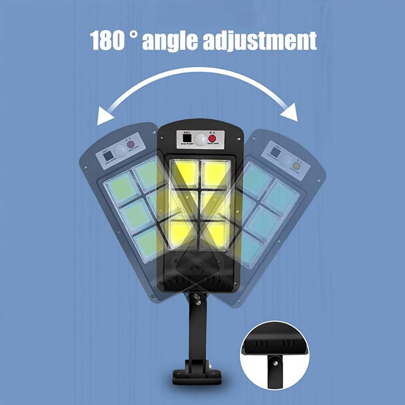 Outdoor Solar LED Lamp 200W COB | Motion, Twilight Sensor & Remote Control | Weatherproof 360° Outdoor Wall Light