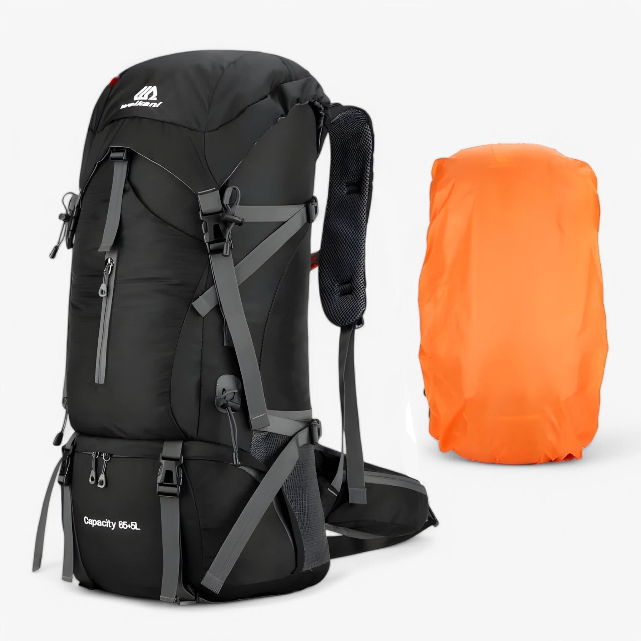 OutdoorPro | 70L Hiking Backpack - Water-Resistant Rain Cover Included