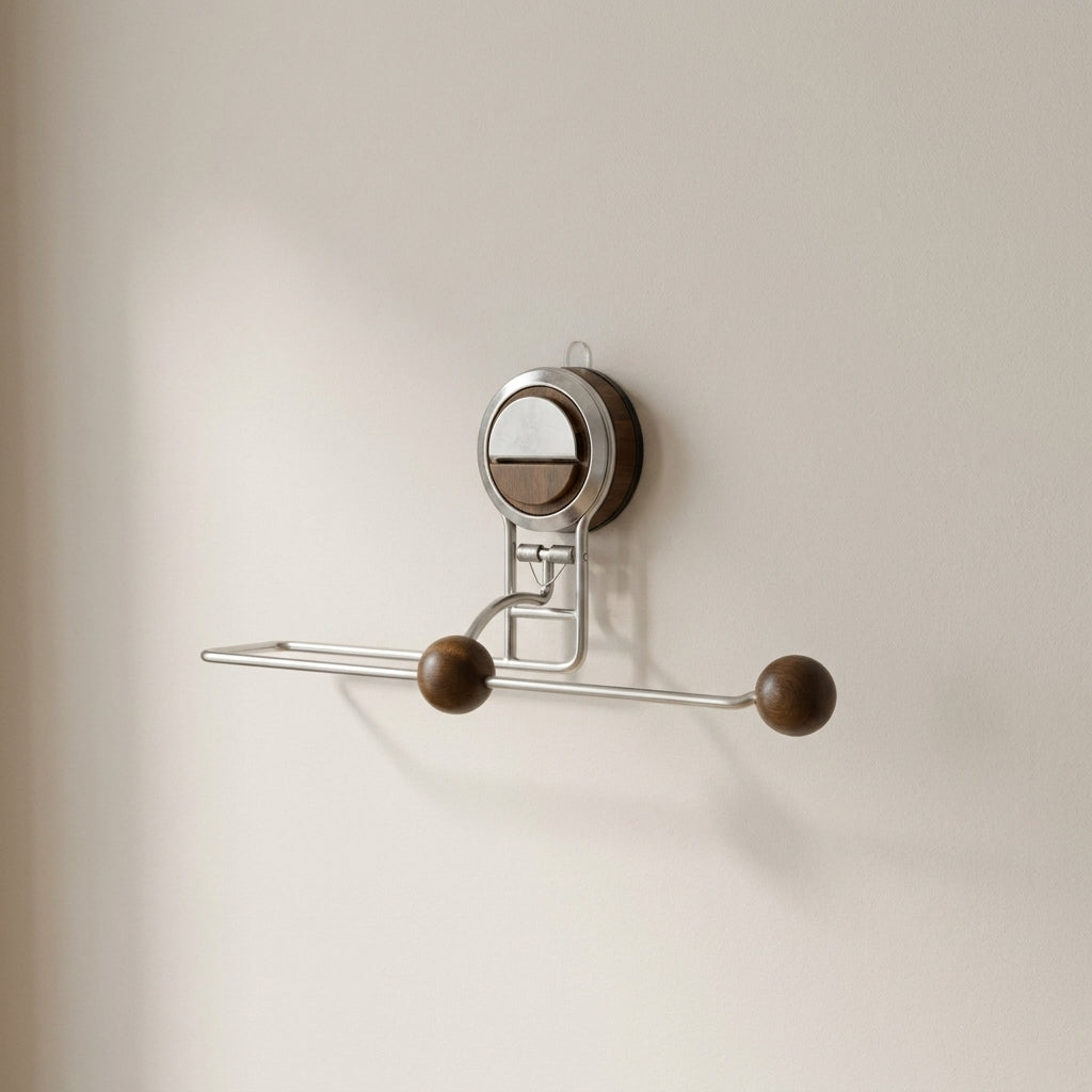 Paper Towel Holder | Lever Suction Mount, Rounded End Stops