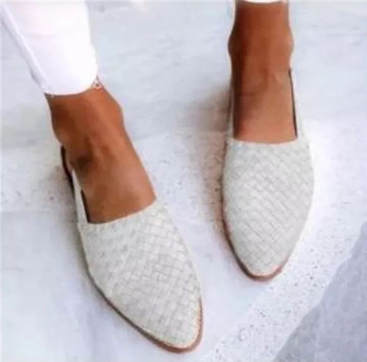 Patricia | Women's Flat Shoes – Breathable Woven Slingback Design