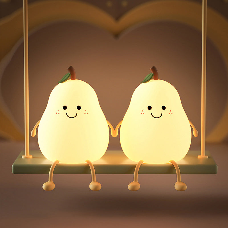 Pear Shaped Night Light With Soft Adjustable Glow 4