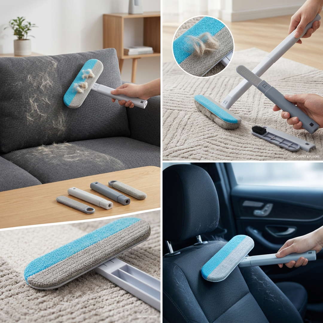 Pet Hair Removal Brush | FurClear Reusable Fabric Cleaner