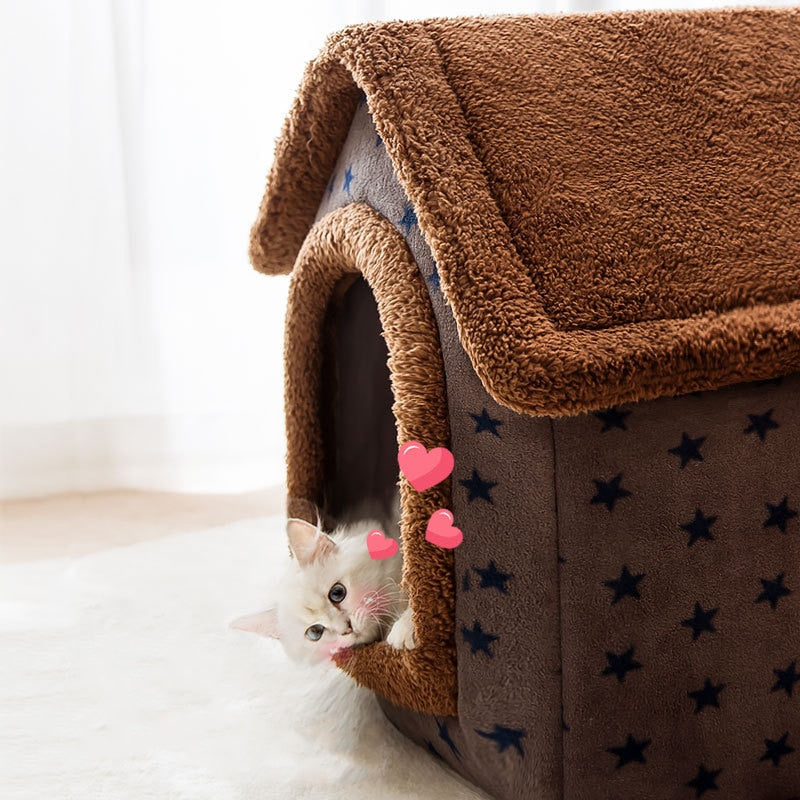 Pet House | Enclosed Cave Bed With A Removable Cushion