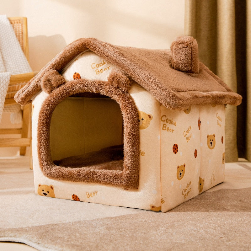 Pet House | Enclosed Cave Bed With A Removable Cushion