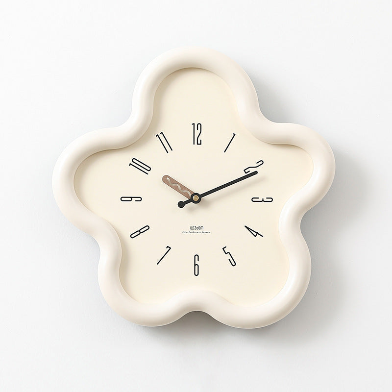 Petalux | 3D Floral Pendulum Wall Clock with Silent Sweep Movement - Decorative Bedroom Clock