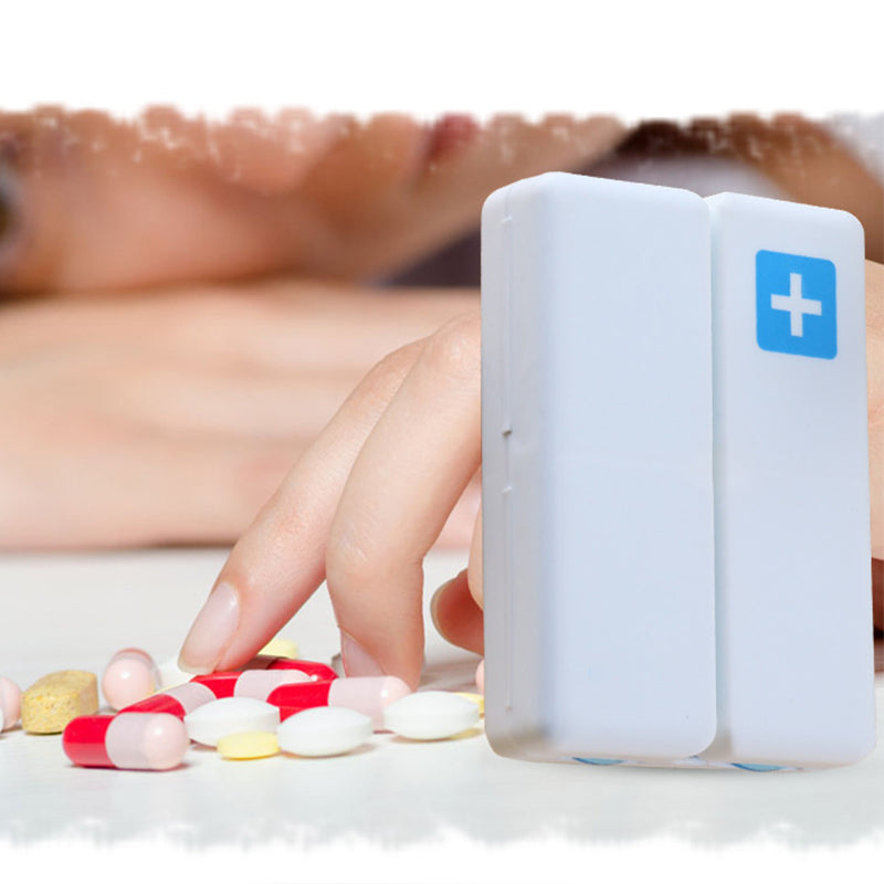 Pill Organiser Case Plastic | 7 Compartments with Magnetic Lid | BPA-Free, Portable Pill Box for Travel & Daily Use