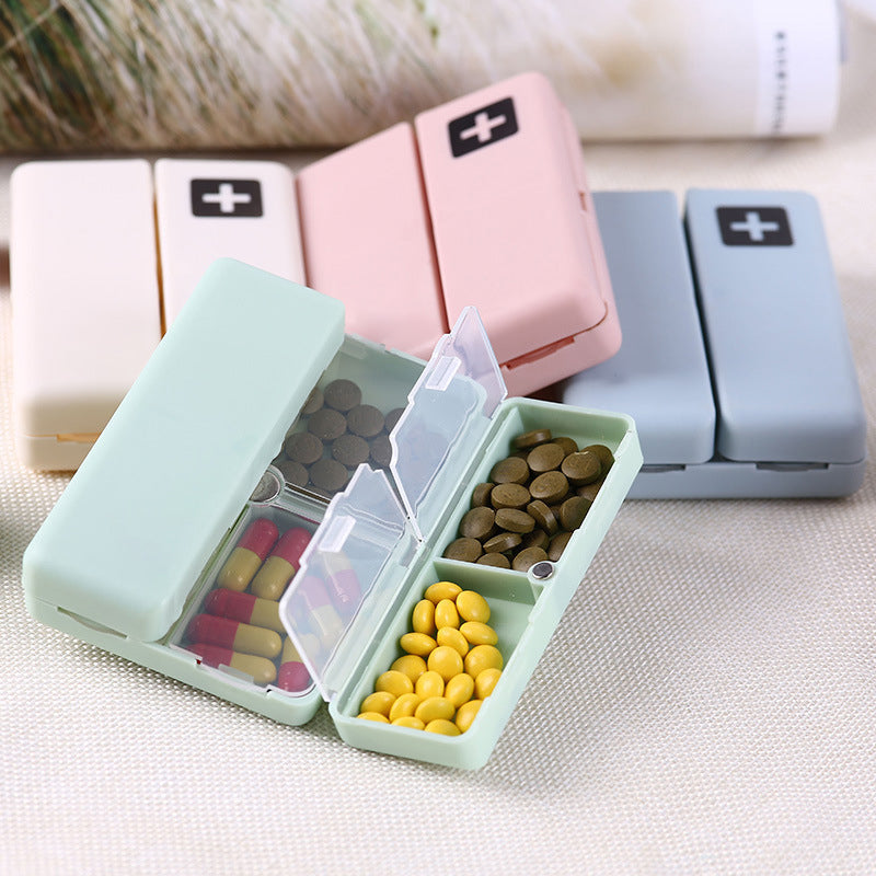 Pill Organiser Case Plastic | 7 Compartments with Magnetic Lid | BPA-Free, Portable Pill Box for Travel & Daily Use