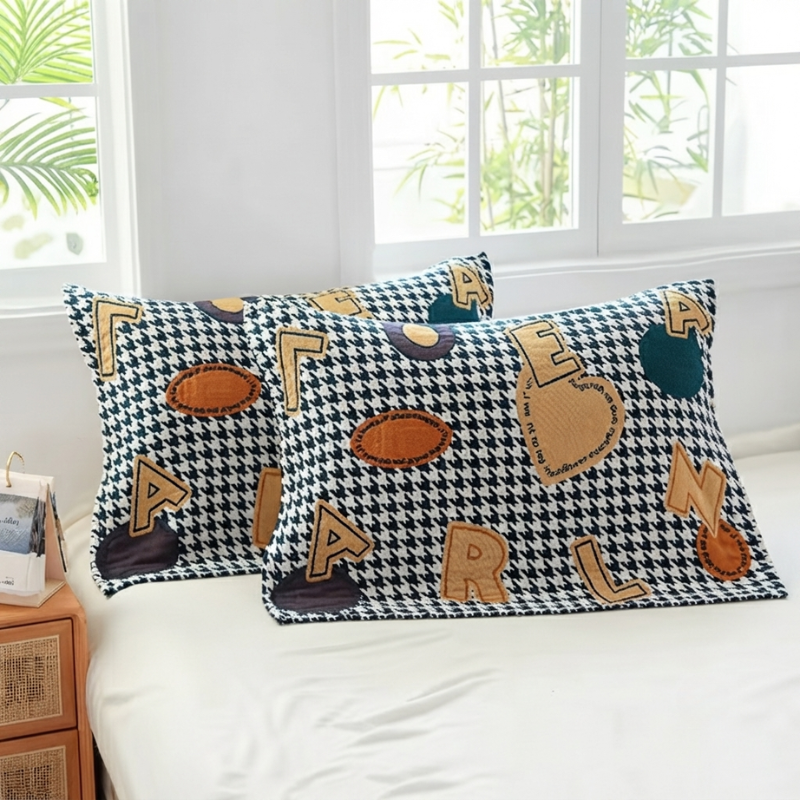 Pillowcase Set Decorative Printed Design Standard Pillow Set of 2 0