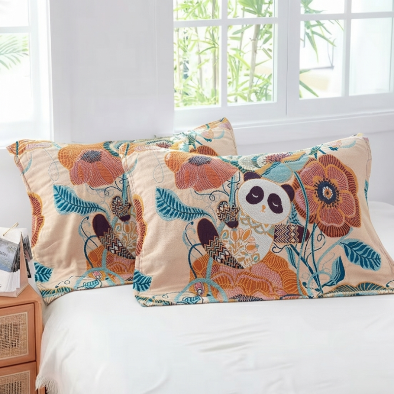 Pillowcase Set Decorative Printed Design Standard Pillow Set of 2 10