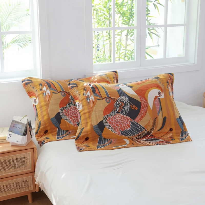 Pillowcase Set Decorative Printed Design Standard Pillow Set of 2 16