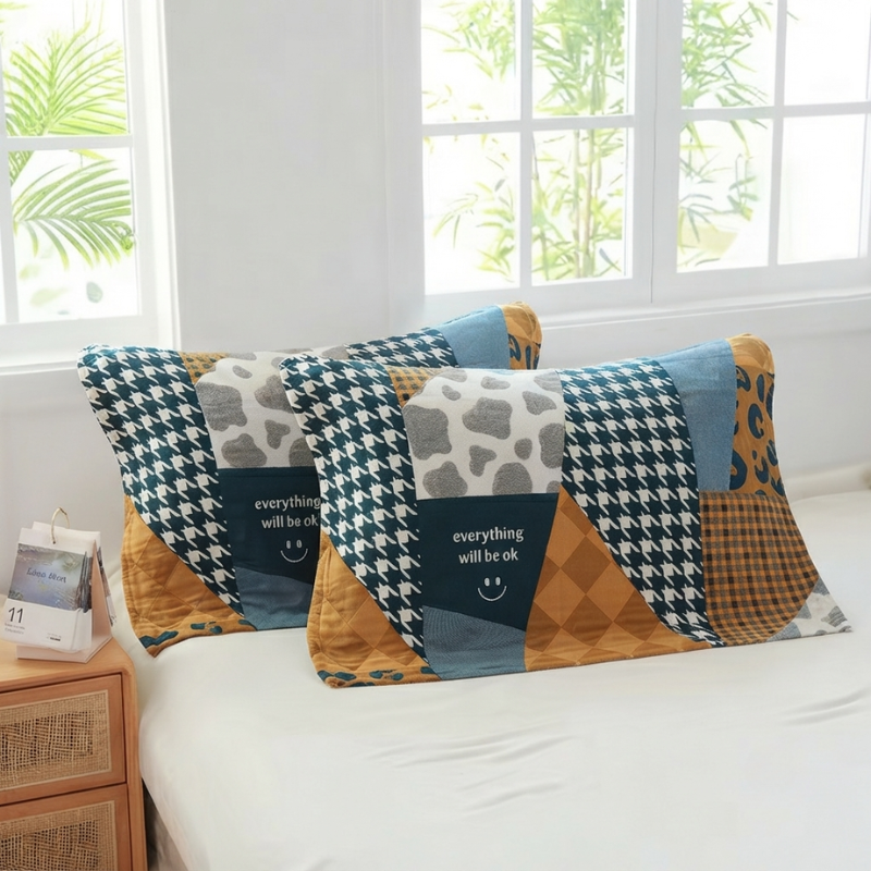 Pillowcase Set Decorative Printed Design Standard Pillow Set of 2 18